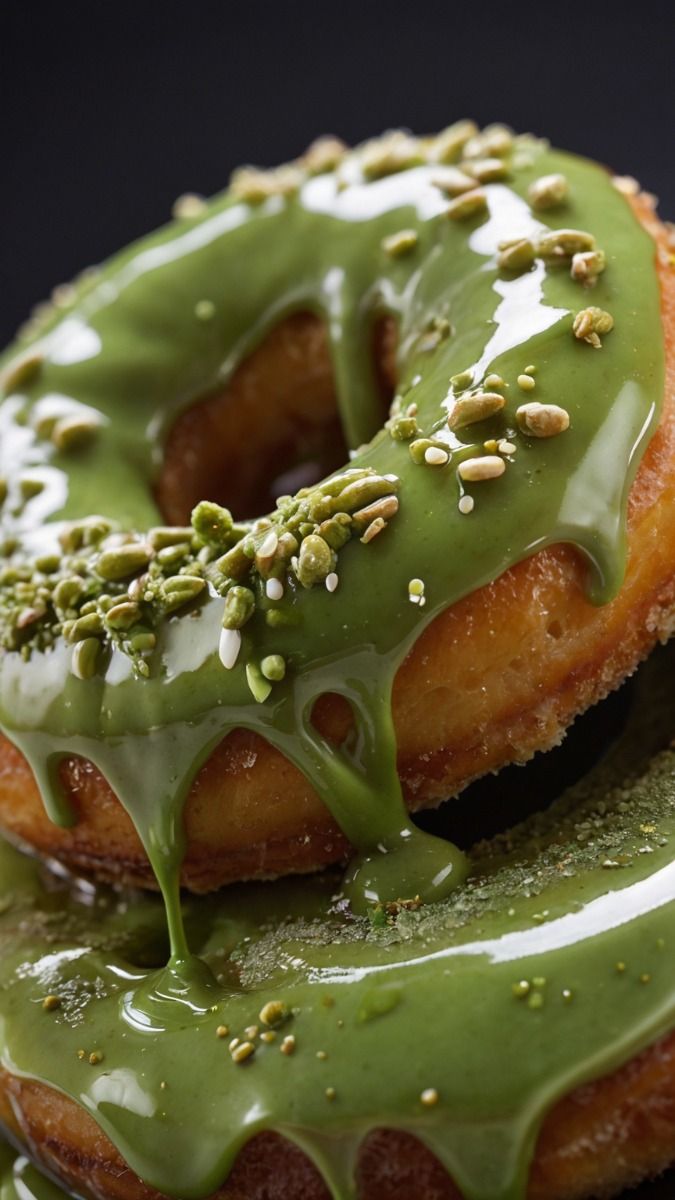 Matcha Glazed Donuts